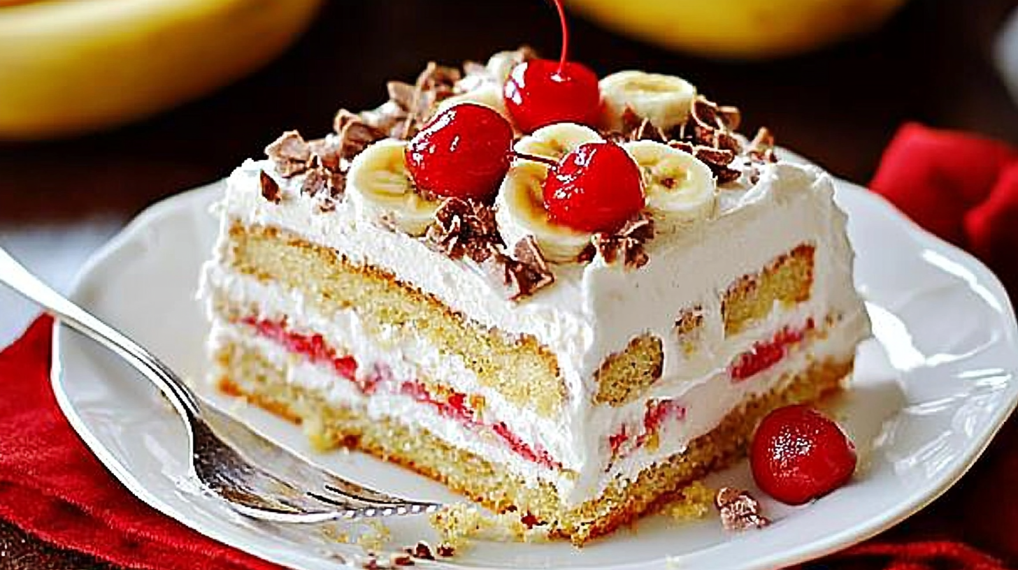 banana split cake