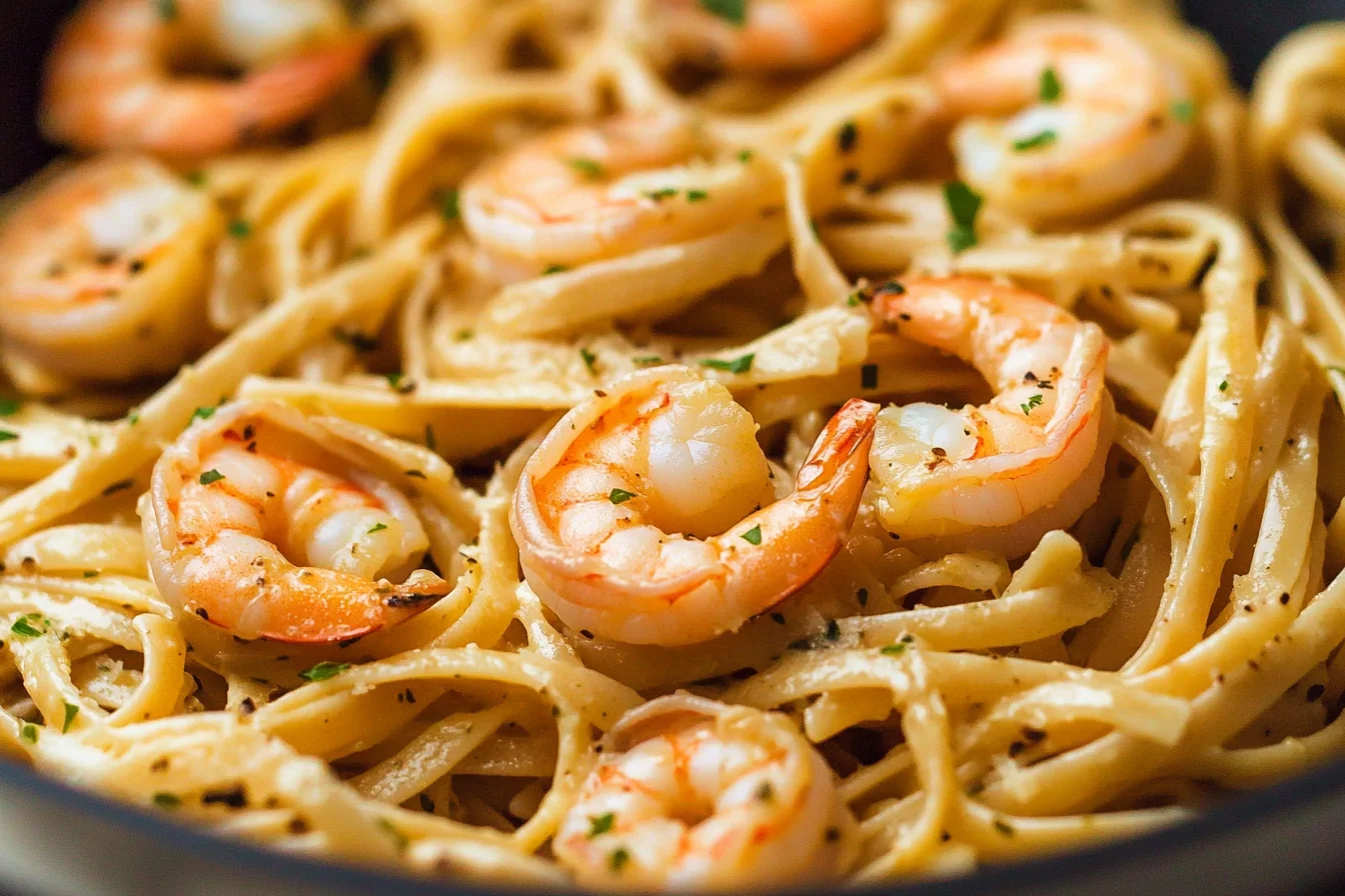 garlic shrimp pasta